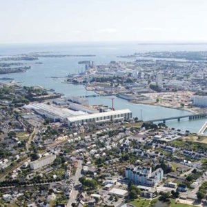 Lorient agglomération vu du ciel