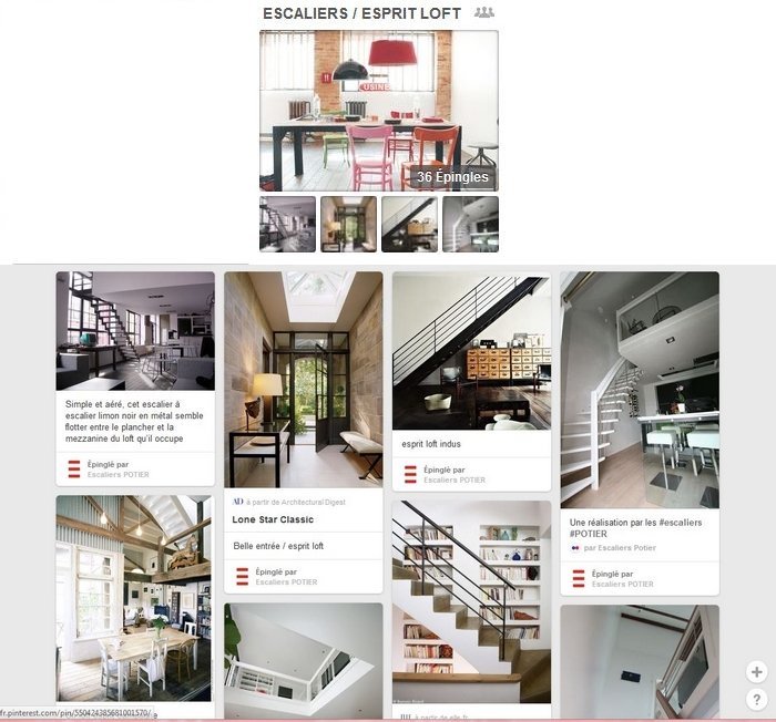 Pinterest escaliers Potier