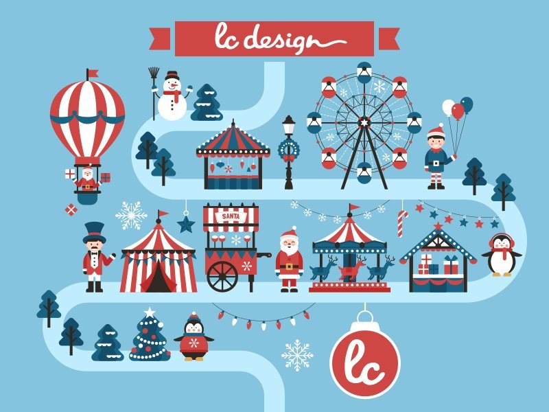 lc design vous souhaites un noël magique à Lorient