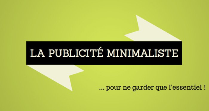 La publicité minimaliste